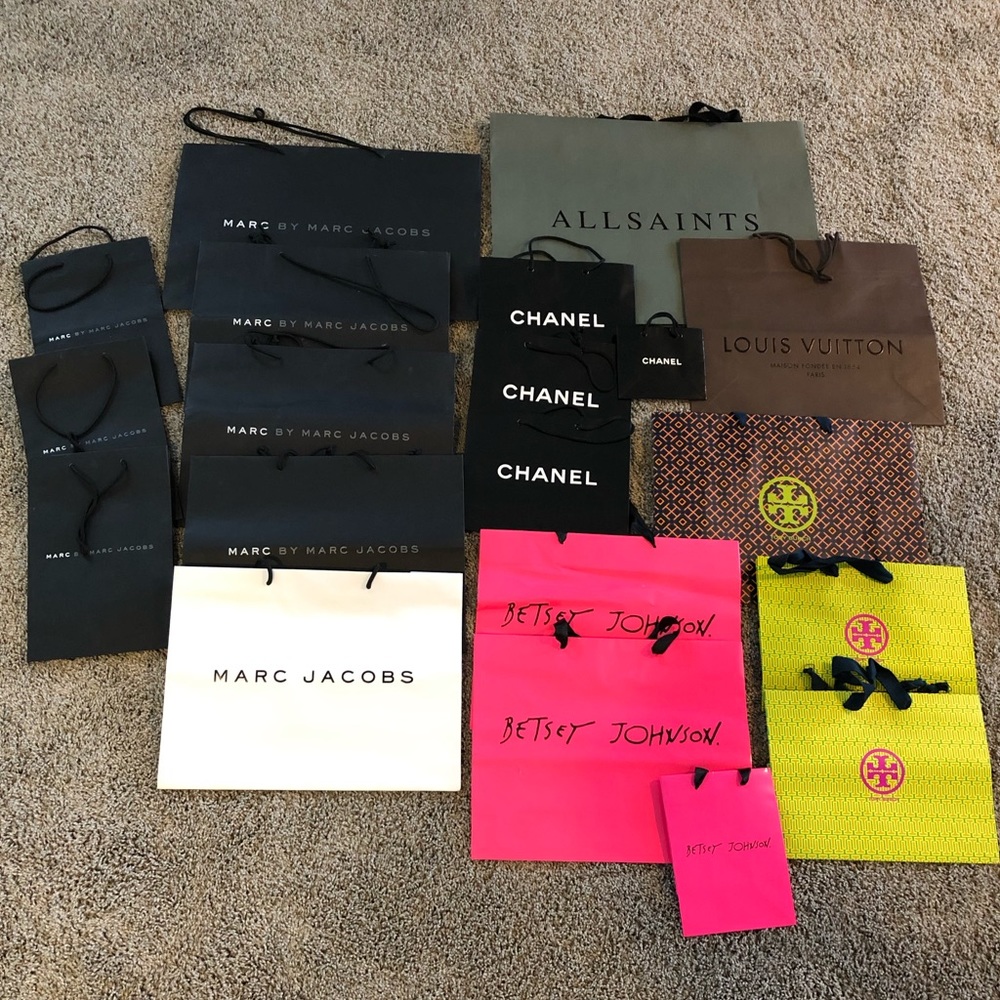 20 Designer shopping bags